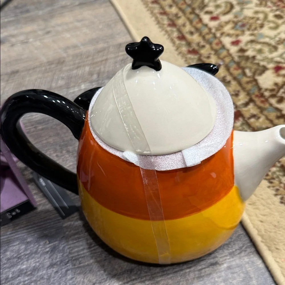 Colorful Tea Set with Purple Mug